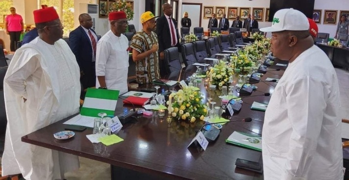 PHOTOS: South East governors in closed-door meeting in Enugu