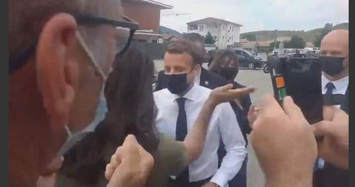 Woman slaps French President Emmanuel Macron in viral video