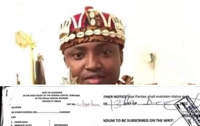 IPOB Sues Simon Ekpa Over Violence In S/East