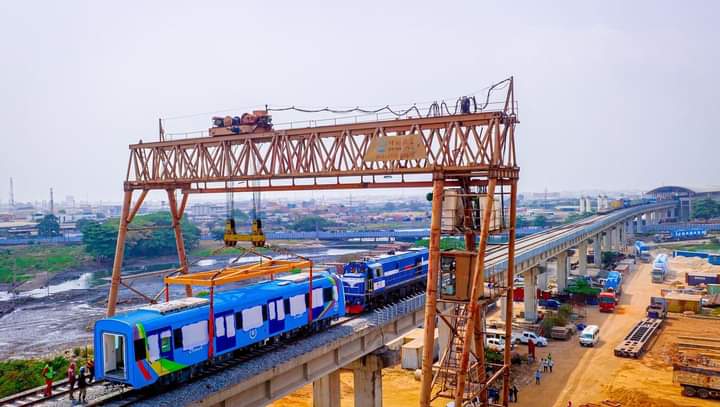 PHOTOS: Two new trains set for Lagos blue line rail