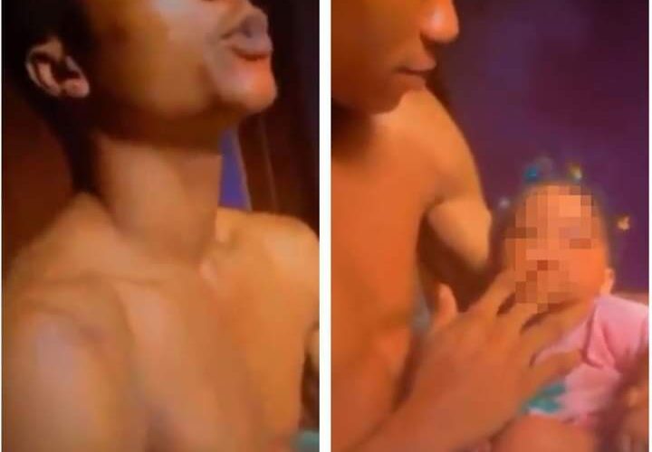 Police hunt man who shared marijuana with baby girl in viral video