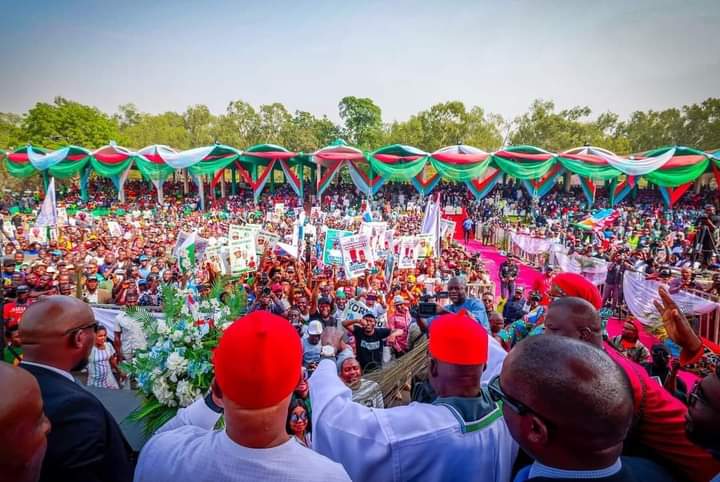 PHOTOS: Massive turnout for Tinubu as APC campaigns in Enugu