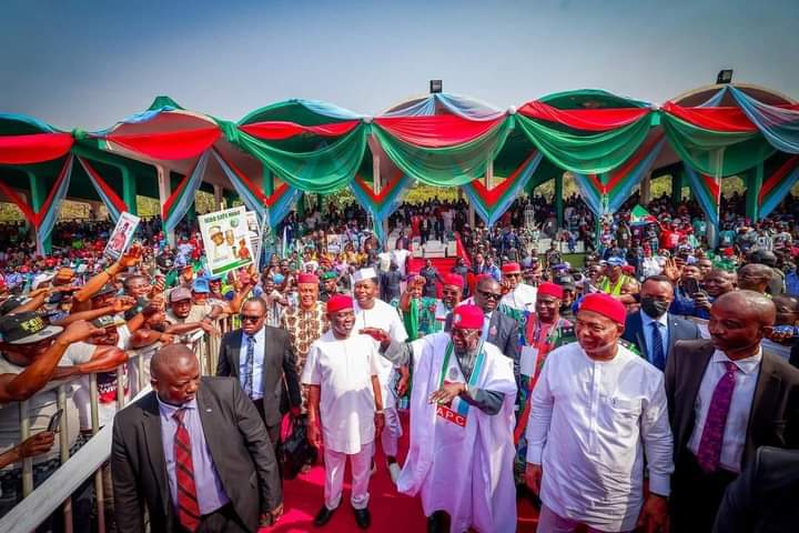 Minister, ex-governor, other APC chieftains shun Tinubu’s rally in Enugu