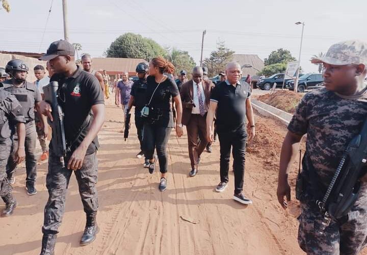 PHOTOS: Sen Orji Kalu Inspects Ongoing Ozu Abam Township Road