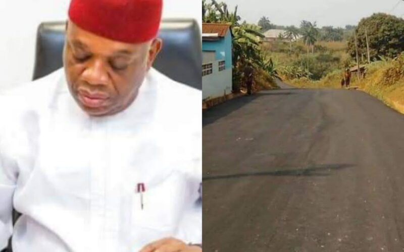 Jubilation As Orji Kalu Constructs Dilapidated Umuobasi Amankalu Igbere Road