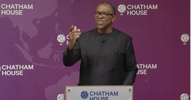 PHOTOS: Peter Obi speaks at Chatham House
