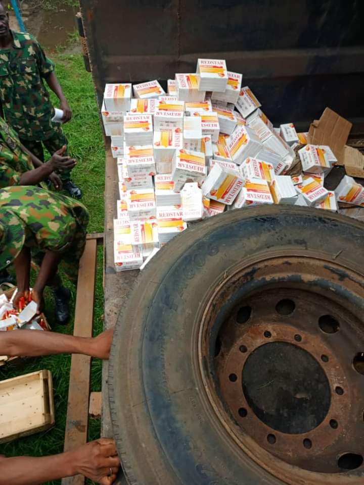BREAKING: Troops Intercept Ghanaian With Truckload Of Ammunitions Enroute Southeast (Photos) 12 FB IMG 1689601310278