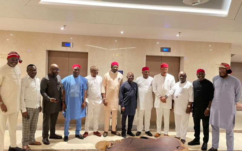 PHOTOS: Hon. Ibe Okwara Osonwa, Other Abia National Assembly Lawmakers Meet Gov Alex Otti, Pledge Support