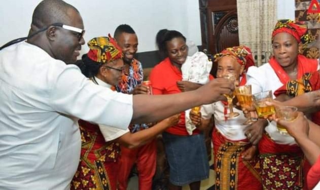 PHOTOS: Baby ‘OlaPre’ Who Came After 11 Years Of Marriage Inducted As Girl Child Member In Abia 