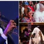 Single Ladies Flock Nathaniel Bassey’s Hallelujah Challenge On Wedding Gowns