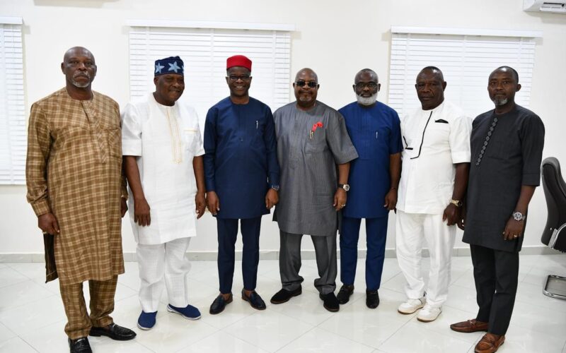 PHOTOS: Mayor of Ohafia, David Ogba Onuoha, His Deputy, Oju Uka Pay Partnership Visit To Research Institute