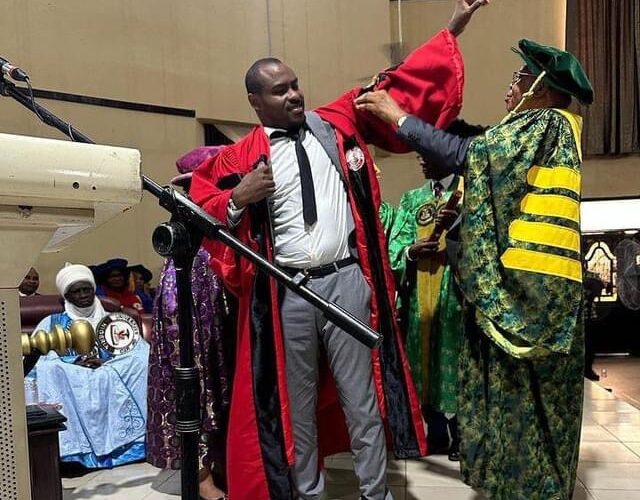 PHOTOS: Ex-Eagles Goalkeeper, Enyeama, Bags Honorary Doctorate Degree From UNIUYO