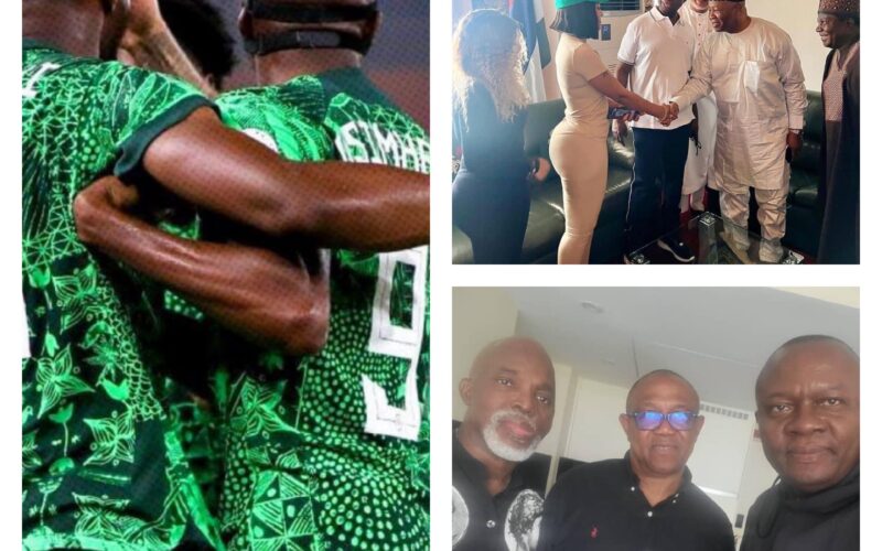 PHOTOS: Akpabio, Peter Obi, Kalu, Lalong, Obi Cubana, Others Storm Abidjan To Support Super Eagles