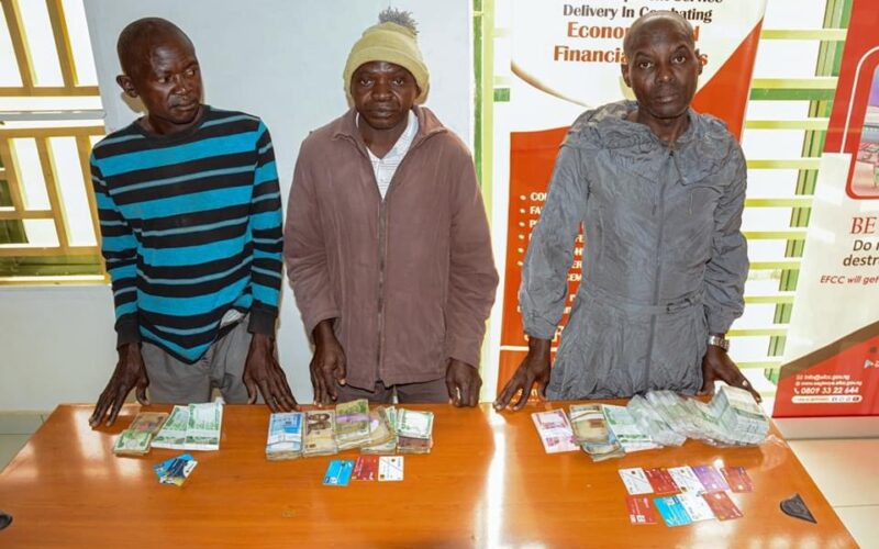 PHOTOS: EFCC Arrests Three Suspects For Currency Racketeering