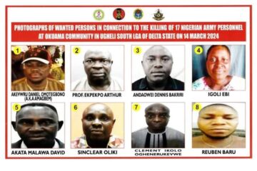 DHQ declares physics professor, 7 others wanted over murder of army personnel in Delta