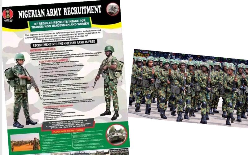 APPLY: Nigerian Army Is Recruiting