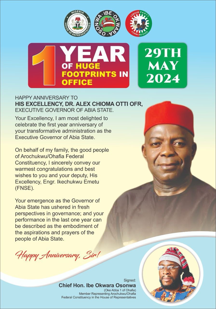 1st Anniversary: Rep Ibe Okwara Osonwa Hails Gov Otti’s Huge Footprints In Office 4 4a3860a6 6dc3 4239 9fa3 4b974284bb03