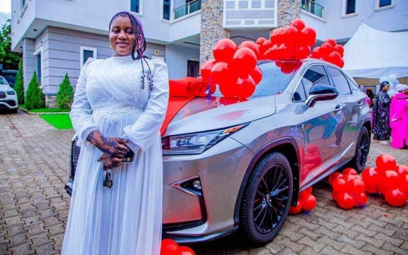 Nigerian Lawmaker Gifts Daughter Brand New Lexus SUV To Celebrate Her Graduation From Secondary School (PHOTOS)