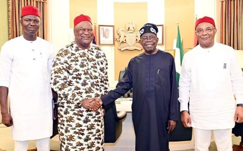 After Defecting To APC, Tinubu Receives Ex—SGF Pius Anyim At Presidential Villa