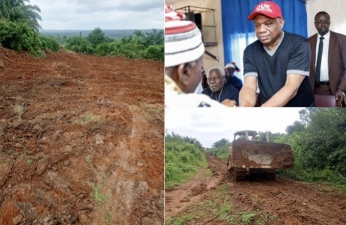 Excitement As Senator Orji Kalu Flags Off Construction Of Ndi–Orieke Ohafia Road