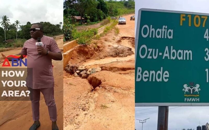 After Viral Report by ABN TV, FG Mobilises Contractor to F107 Road, Nmuri Bridge, Ohafia