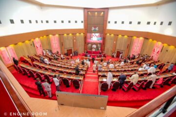 Chaos in Senate Over Tax Bills as Lawmakers Protest Entry of President’s Team into Red Chamber