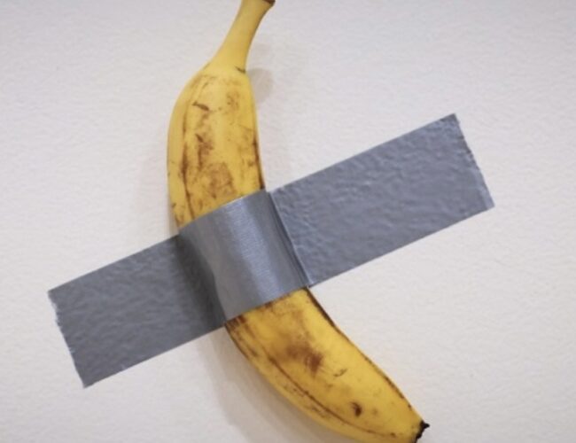 Banana Taped To A Wall Sells For $6.2 Million In New York