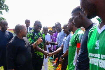 Mayor Lucky Igbokwe Kicks Off NANS Inter-Campus Unity Cup, Urges Students to Pursue Skills and Community Engagement as His Team Wins Opening Game (PHOTOS)