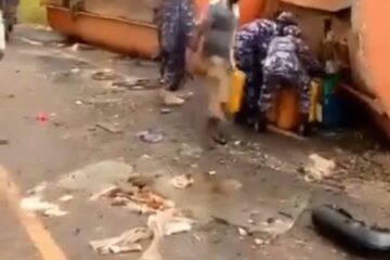 Nigerian Police Deny Officers’ Involvement In Viral Video Of Uniformed Men Scooping Fuel From Tanker Accident Scene