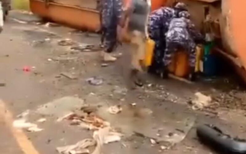 Nigerian Police Deny Officers’ Involvement In Viral Video Of Uniformed Men Scooping Fuel From Tanker Accident Scene