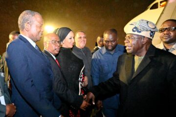 PHOTOS: President Tinubu Arrives In South Africa For Bi-National Commission Meeting