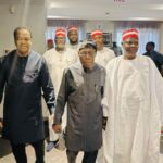 PHOTOS: Kwankwaso, Donald Duke Meet Obasanjo Over Nigerian Politics