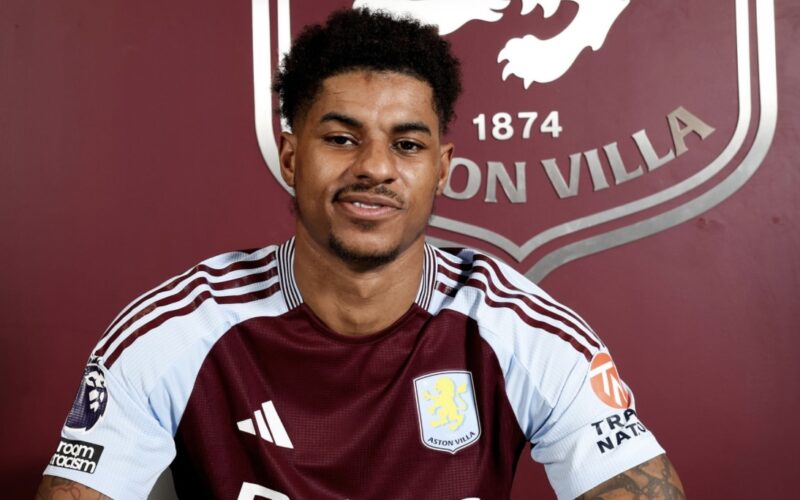 Aston Villa Sign Rashford On Loan From Manchester United