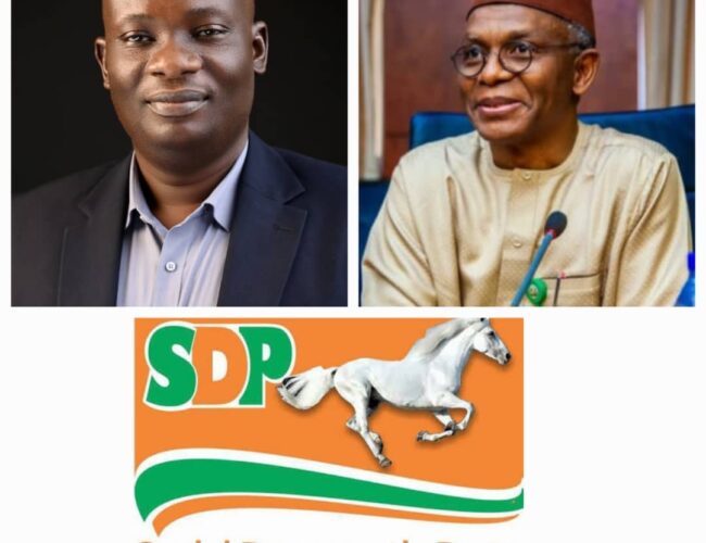 SDP National Youth Leader, Ogbonna, Welcomes Mallam El-Rufai, Urges Nigerian Youths to Join Party