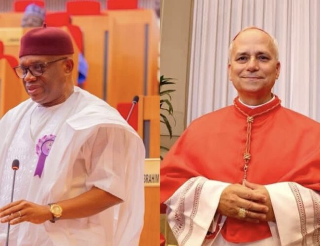 Senator Orji Kalu Congratulates Pope Leo XIV, Seeks Global Peace