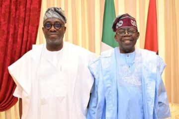 Atiku’s Ally Segun Showunmi Spends ‘Quality Time’ With Tinubu In Lagos