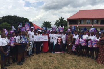 Celebrating The Girl Child: Neya Kalu Foundation Brings Succour To Students Of Igbere Secondary School (PHOTOS)