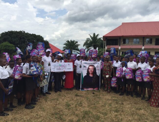 Celebrating The Girl Child: Neya Kalu Foundation Brings Succour To Students Of Igbere Secondary School (PHOTOS)