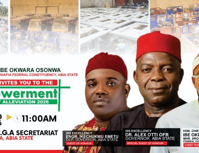 Stakeholders Hail Rep Ibe Okwara Osonwa’s Mega Empowerment, Say It’s First Of Its Kind In Arochukwu/Ohafia Fed Constituency