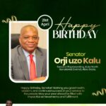 City Boy Movement Abia Celebrates Senator Orji Uzor Kalu on His Birthday, Commends Leadership and National Service